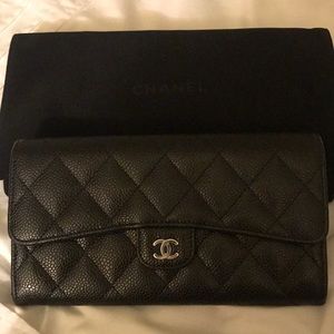 Authentic Chanel classic flap wallet